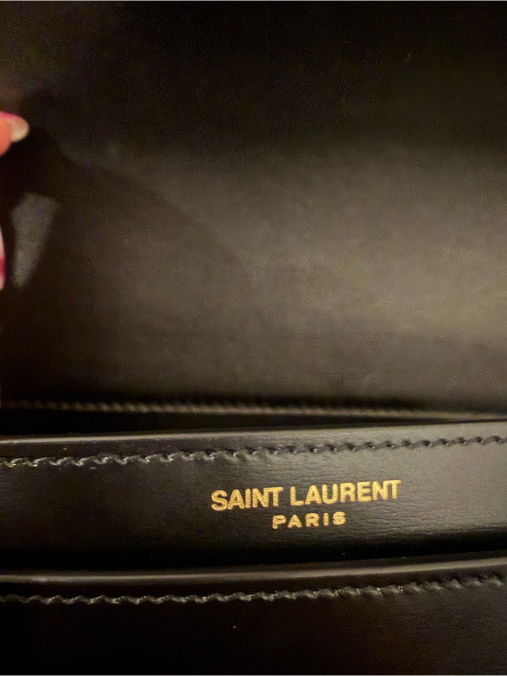 Saint Laurent mini Voltaire Black Leather Shoulder Bag - Picture 3 of 8